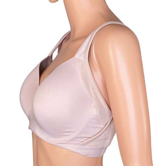 Breezies Beige Natural Embrace Underwire Contour Tee Shirt Bra Size 34D - Picture 2 of 5
